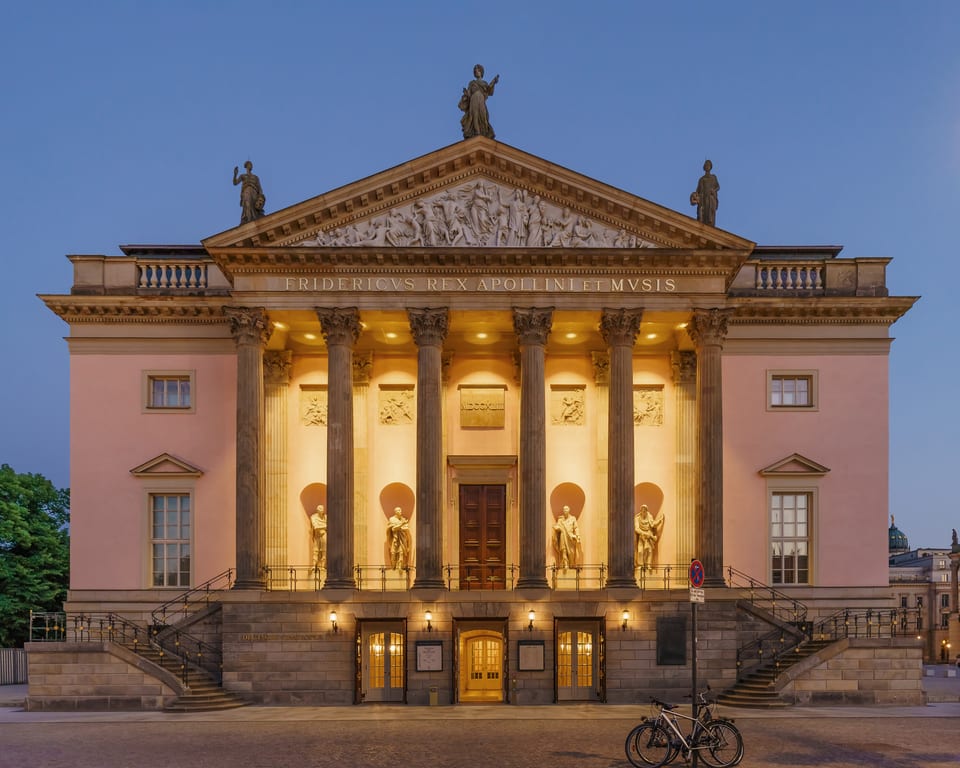 The Berlin State Opera on Unter den Linden.