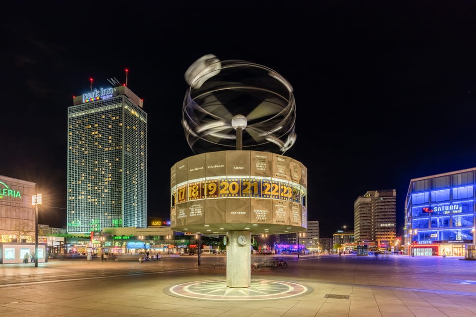 The World Clock on Alexanderplatz.