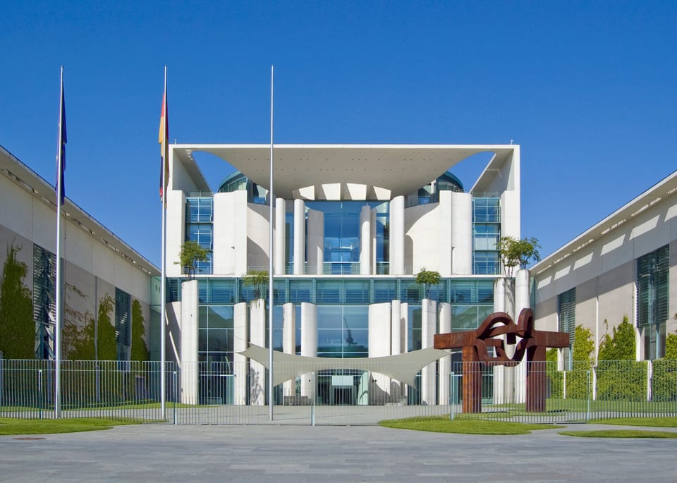 The Federal Chancellery building in Berlin.