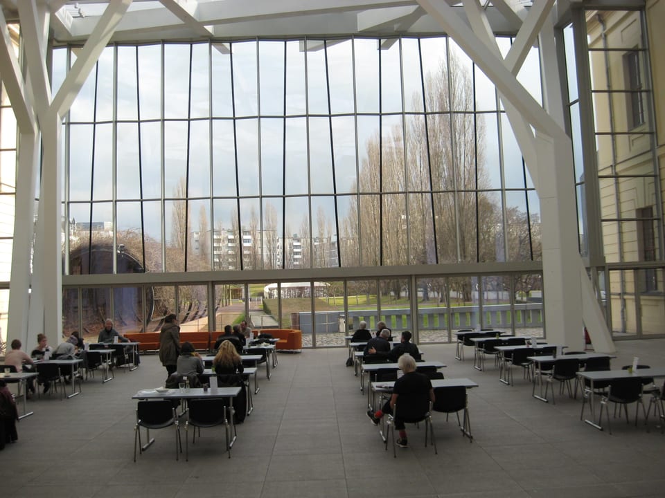 Courtyard architecture at the Jewish Museum Berlin.